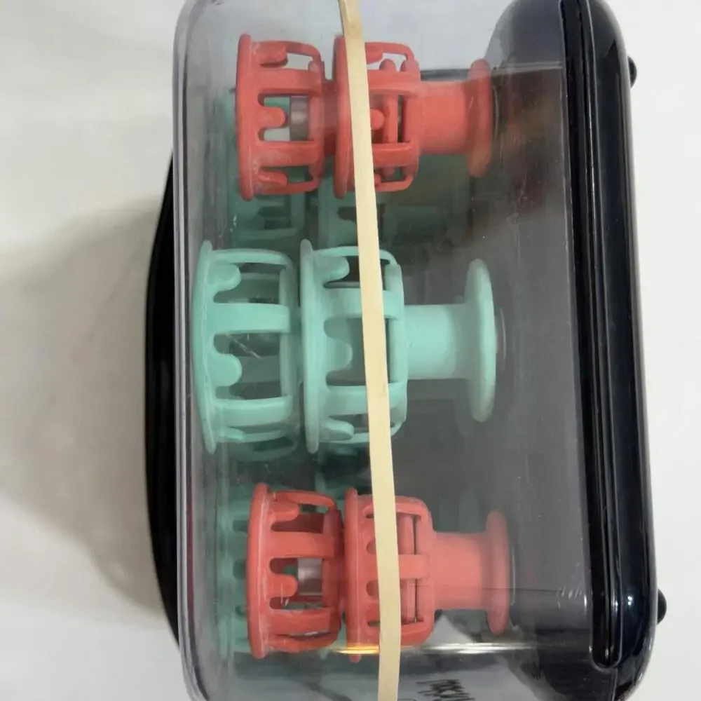 Vintage Clairol Lock N Roll Hot‎ Hair Curlers Rollers Pageant 24 Spoolies BT-1
